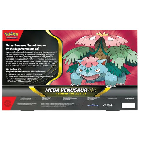 Pokemon Mega Venusaur EX Premium TCG rinkinys, 8 booster pakeliai