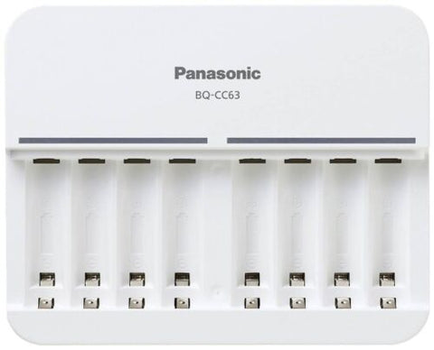 Panasonic Eneloop BQ-CC63 išmanus 8x AA/AAA Ni-MH baterijų įkroviklis