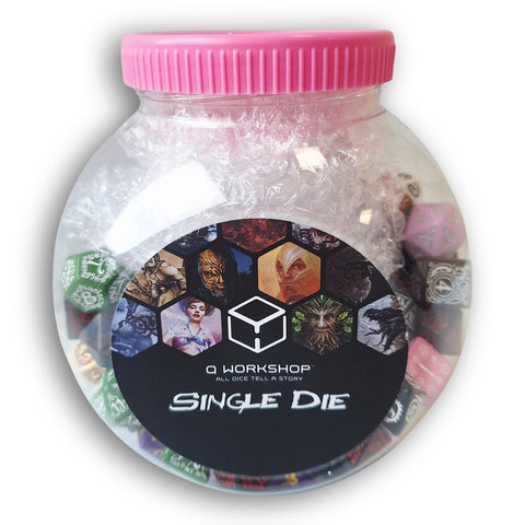 Q-workshop RPG kauliukų rinkinys 150 vnt. mišrus D4–D100, stalo žaidimams