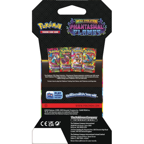 Pokemon TCG Phantasmal Flames Mega Evolution papildymo pakelis (EN)