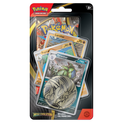 Pokémon Mega evoliucija Tyranitar Premium Checklane Blister su promo folija (EN)