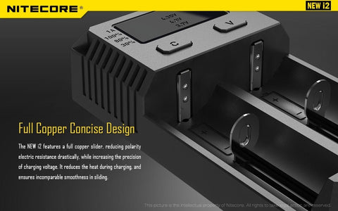 Nitecore New I2 Intellicharger universalus 2 lizdų baterijų įkroviklis