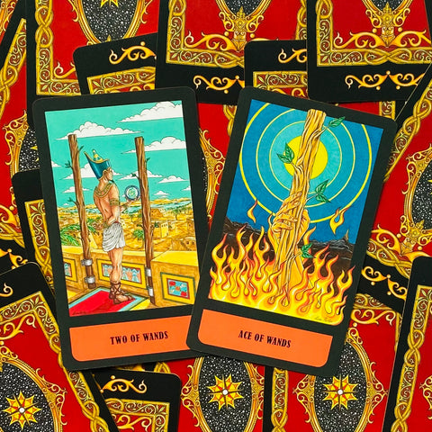 Mystical realm Tarot kortos