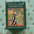 Tarot kortos Pamela Colman Smith – žalia jubiliejinė dėžutė su spalvotu iliustruotu viršeliu (centennial edition), rodoma iš priekio