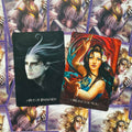 tarot kortos — artimų planų dvi kortos: tamsi gotiška "Out of Darkness" ir spalvinga "Meant For You"