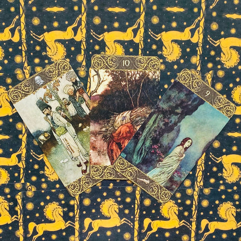 Edmund Dulac Tarot kortos