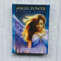 Angelų kortos Angel Power, mėlyna dėžutė su angelės portretu viršelyje, autoriai Gaye Guthrie ir Hiroyuki Satou