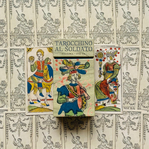 Tarotcchino Al Soldato Tarot kortos (Ribotas leidimas)