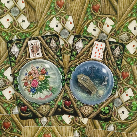 The Enchanted Lenormand Oracle kortos