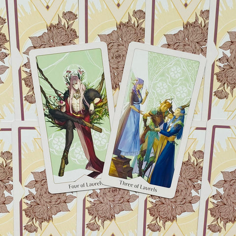 Heavenly Bloom Tarot kortos