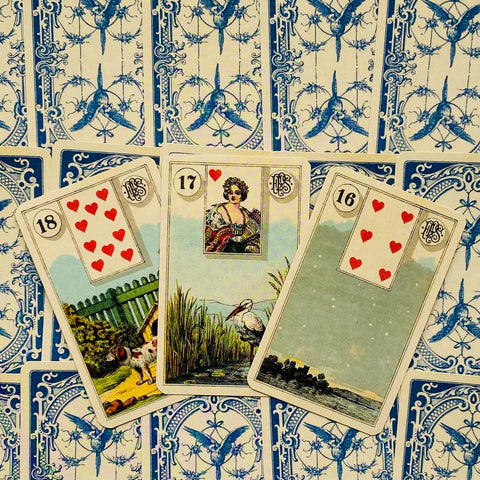 Grand Tableau Lenormand Oracle kortos