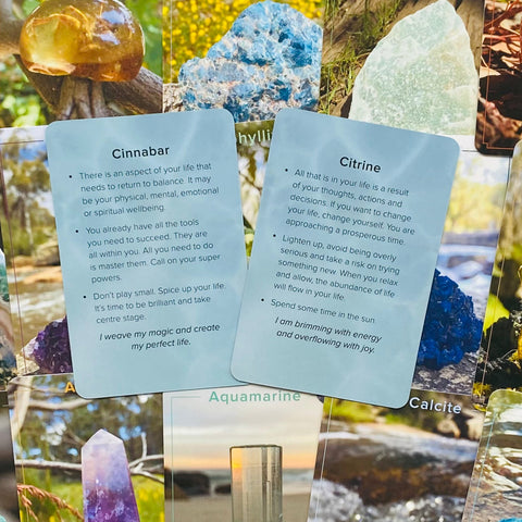 Crystal Connections Message kortos