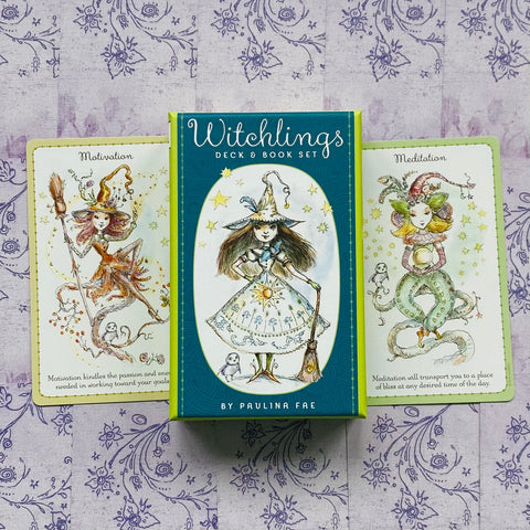Witchlings kortų ir knygos rinkinys