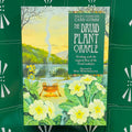 Knyga Druid Plant Oracle, žalias viršelis su geltonomis gėlėmis ir garuojančiu katilu, autoriai Philip ir Stephanie Carr‑Gomm, iliustr. Will Worthington