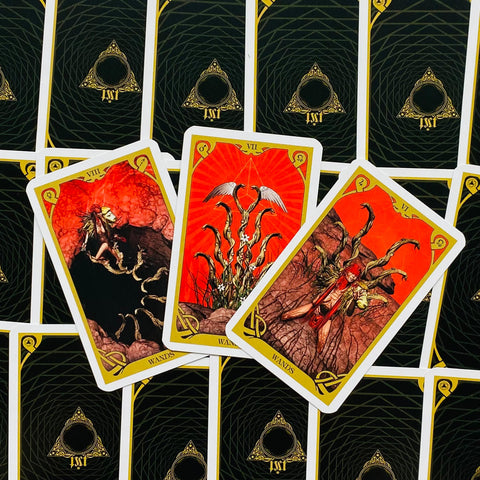 Night Sun Mini Tarot kortos