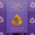 Kuan Yin orakulas Alana Fairchild, aksominė "Velvet Goddess" leidimo purpurinė dėžutė su aukso reljefu priekyje