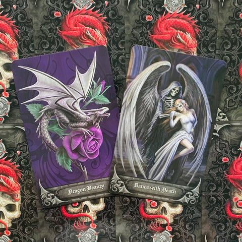 Anne Stokes Gothic Oracle Kortų ir knygos rinkinys