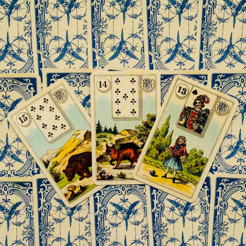 Grand Tableau Lenormand Oracle kortos