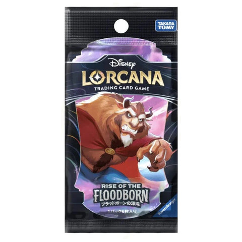 Disney Lorcana: Rise of the Floodborn boosteris – 6 kortos, japonų k.
