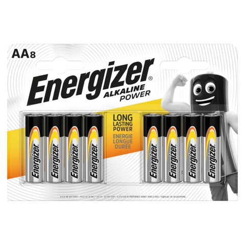 Energizer Alkaline Power AA šarminės baterijos, 8 vnt.