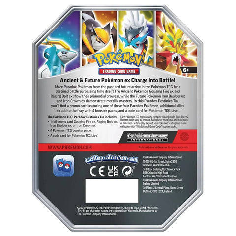 Pokémon TCG Paradox Destinies Ex metalinis rinkinys kolekcionieriams