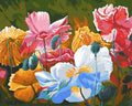 Tapyba Pagal Skaičius: „Spalvingos gėlės“ 40x50 cm