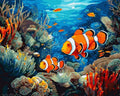 Tapyba Pagal Skaičius: „Povandeninis rojus“ 40x50 cm