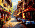 Tapyba Pagal Skaičius: „Europietiška kavinė“ 40x50 cm