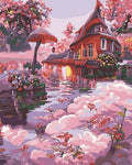 Tapyba Pagal Skaičius: „Pasakų namelis“ 40x50 cm