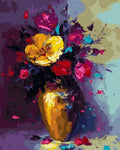 Tapyba Pagal Skaičius: „Auksinė vaza“ 40x50 cm