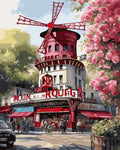 Tapyba Pagal Skaičius: „Moulin Rouge“ 40x50 cm