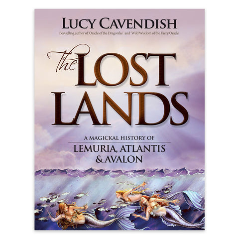 Knyga The Lost Lands Lucy Cavendish – violetinis viršelis su ryškiu pavadinimu ir povandeninėmis undinėmis