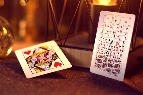 Bicycle 4 indeksų Rider Back kortų kaladė (mėlyna) – magijai ir pokeriui