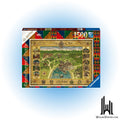 Ravensburger dėlionė „Haris Poteris: Hogvartso žemėlapis“, 1500 det.