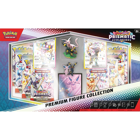 Pokemon Prismatic Evolutions Premium rinkinys Espeon & Umbreon ex