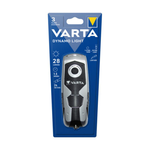 Varta Dynamo 17680 ranka pakraunamas LED žibintuvėlis be baterijų