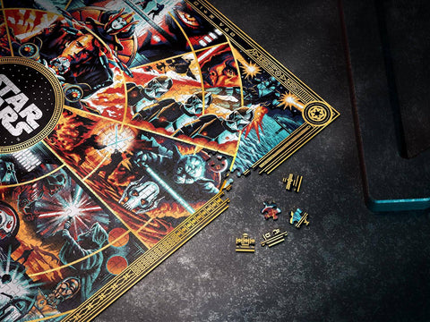 Star Wars 1000 dalių dėlionė su auksinės folijos detalėmis (14+)