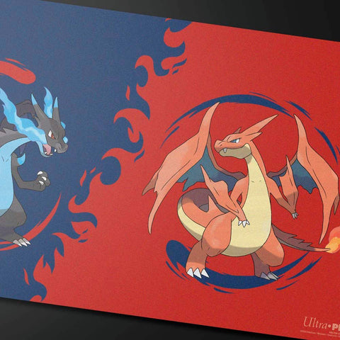 Pokémon Mega Charizard X ir Y žaidimo kilimėlis 61×34 cm, Ultra Pro