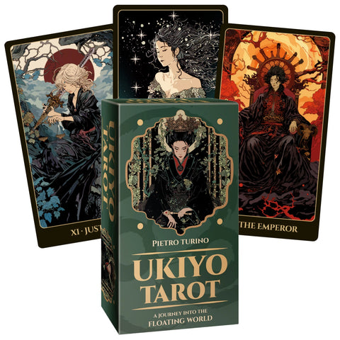 Ukiyoe taro kortos – įkvėptos japonų meno, 78 kortų kaladė su knygele