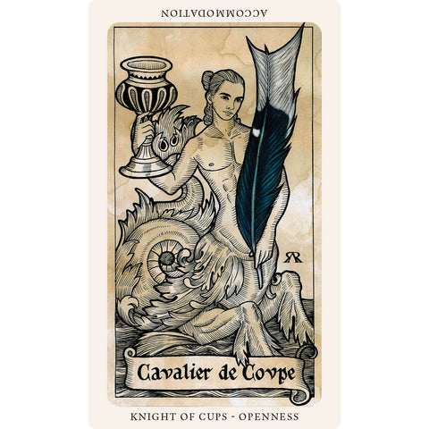 Viduramžių Plunksnos Taro kortos – Blue Angel, 80 kortų rinkinys