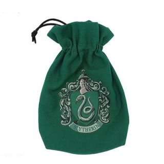 Slytherin maišelis (Harry Potter) žalias medvilninis raišteliu užrišamas su namų gyvatės herbu, kompaktiškas smulkiems daiktams kelionėse