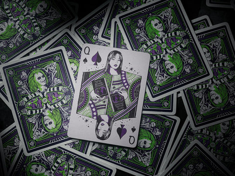 Beetlejuice žaidimo kortos – pokeriui, triukams, kolekcininkams
