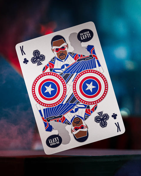 Marvel Kapitonas Amerika žaidimo kortos – premium, kolekcinės, pokeriui