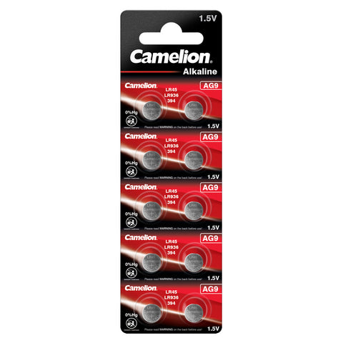 Camelion AG9 L936 1,5V šarminės laikrodžių baterijos, 10 vnt.