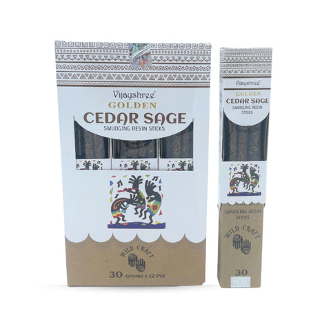 Golden Cedar Sage smilkalai – raminantis kedro ir šalavijo kvapas, meditacijai