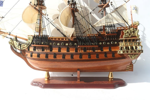 Prabangus burlaivio Soleil Royal modelis 65 cm, rankų darbo