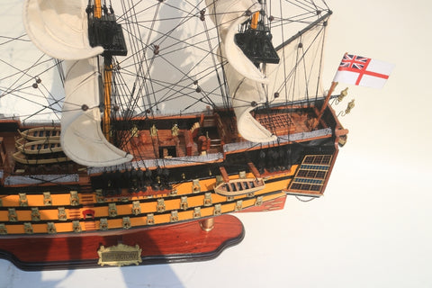 Išskirtinis burlaivio HMS Victory modelis 80 cm, rankų darbo