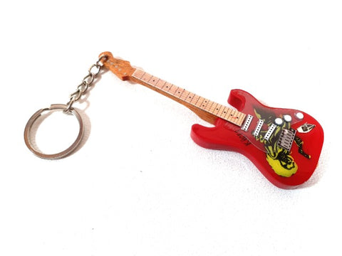 Iron Maiden „Eddie“ gitaros raktų pakabukas – ikoniškas tributas gerbėjui