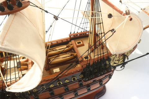 Prabangus burlaivio Soleil Royal modelis 65 cm, rankų darbo