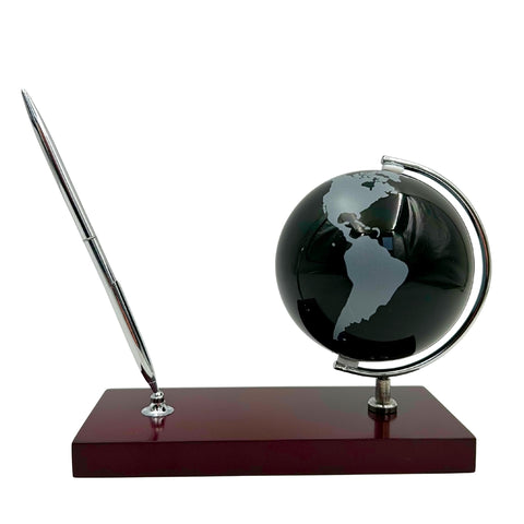 Biuro stalo rinkinys: gaublys ir rašiklio laikiklis – dovana vadovui